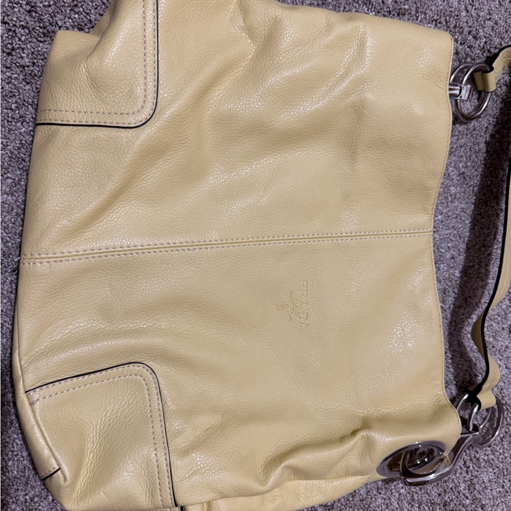 Prada Women's Yellow Leather Bag